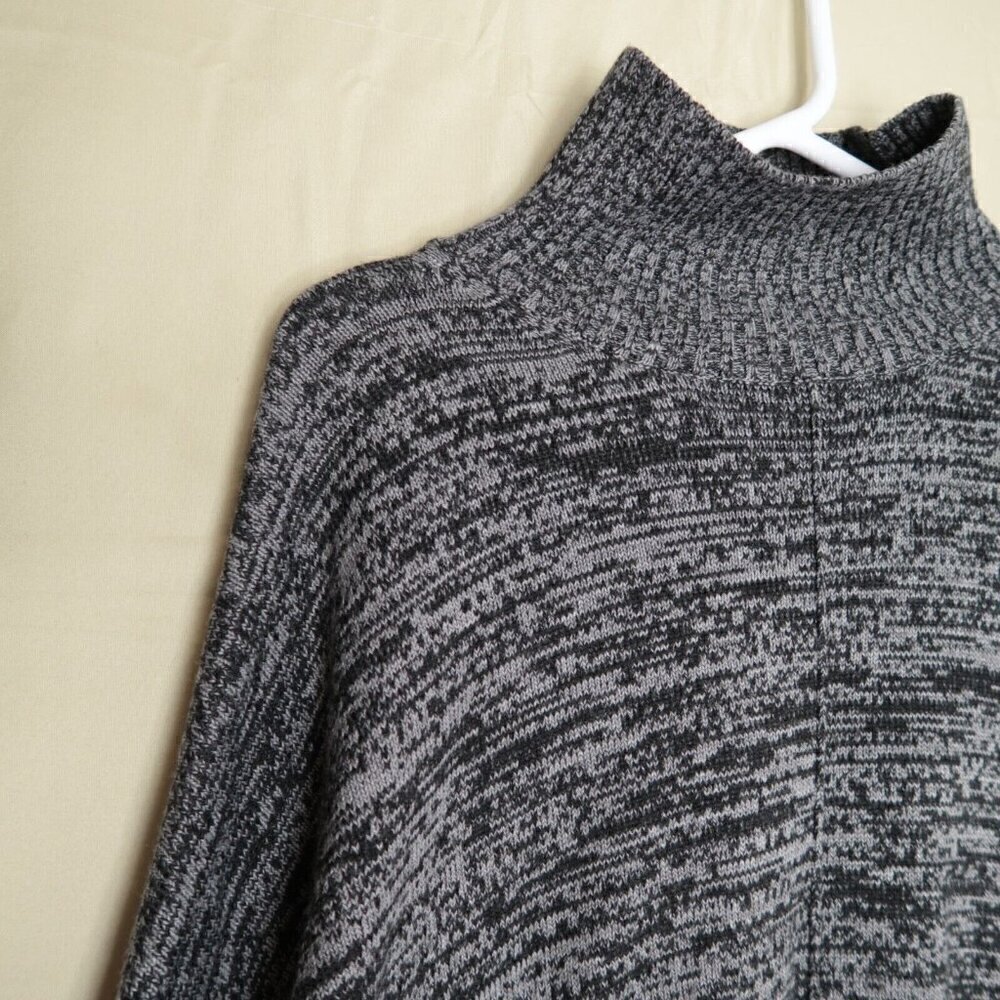 French Connection Turtleneck Sweater Heather Gray Pullover Women's Size Medium - Picture 2 of 16